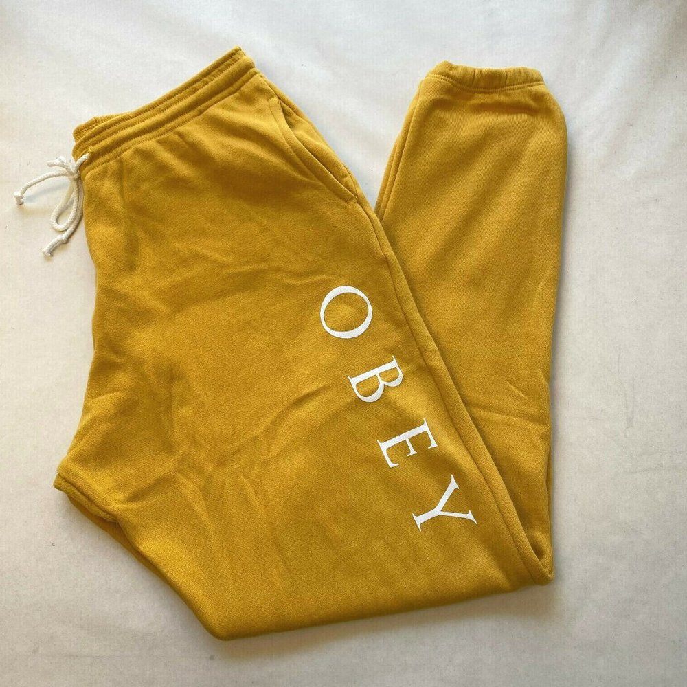 Obey Mustard Yellow Sweatpants